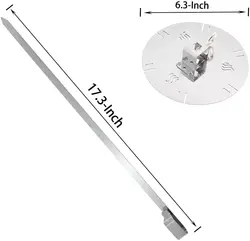 Rotisserie Skewer System Grill Skewer 2*6pcs For Rotisserie Stainless Steel Rotating Skewer For BBQ Rotisserie Grill