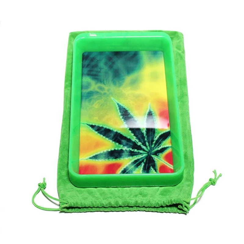 
Горячая Распродажа, поднос для курительной травы, Мини светодиодный светящийся поднос 