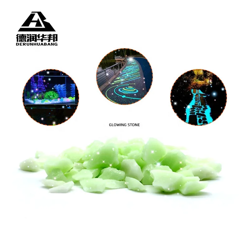 Wholesale Luminous Stones Glowin the dark Glowing Pebbles Paving for Landscaping park aquarium decoration
