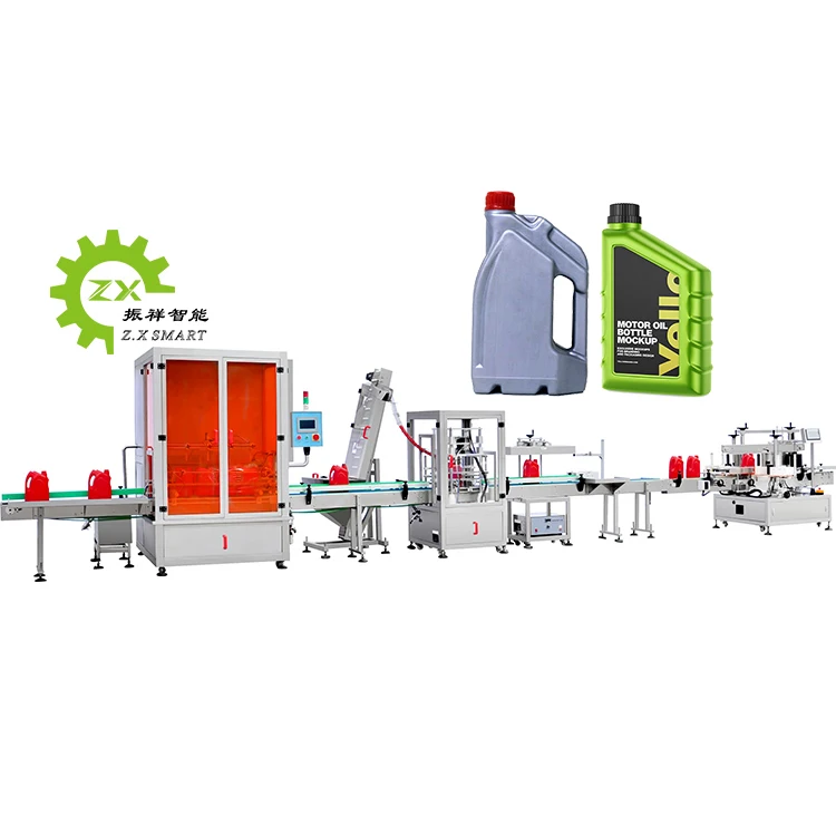 Factory Price Automatic Bottle Hydraulic Brake Lubrican Jus Motor Oil Filling Machine For Car Care Products