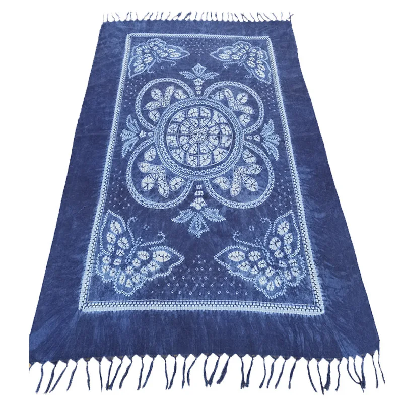 factory OEM custom design print cotton linen fashion scarf shawl with tassels as gift
