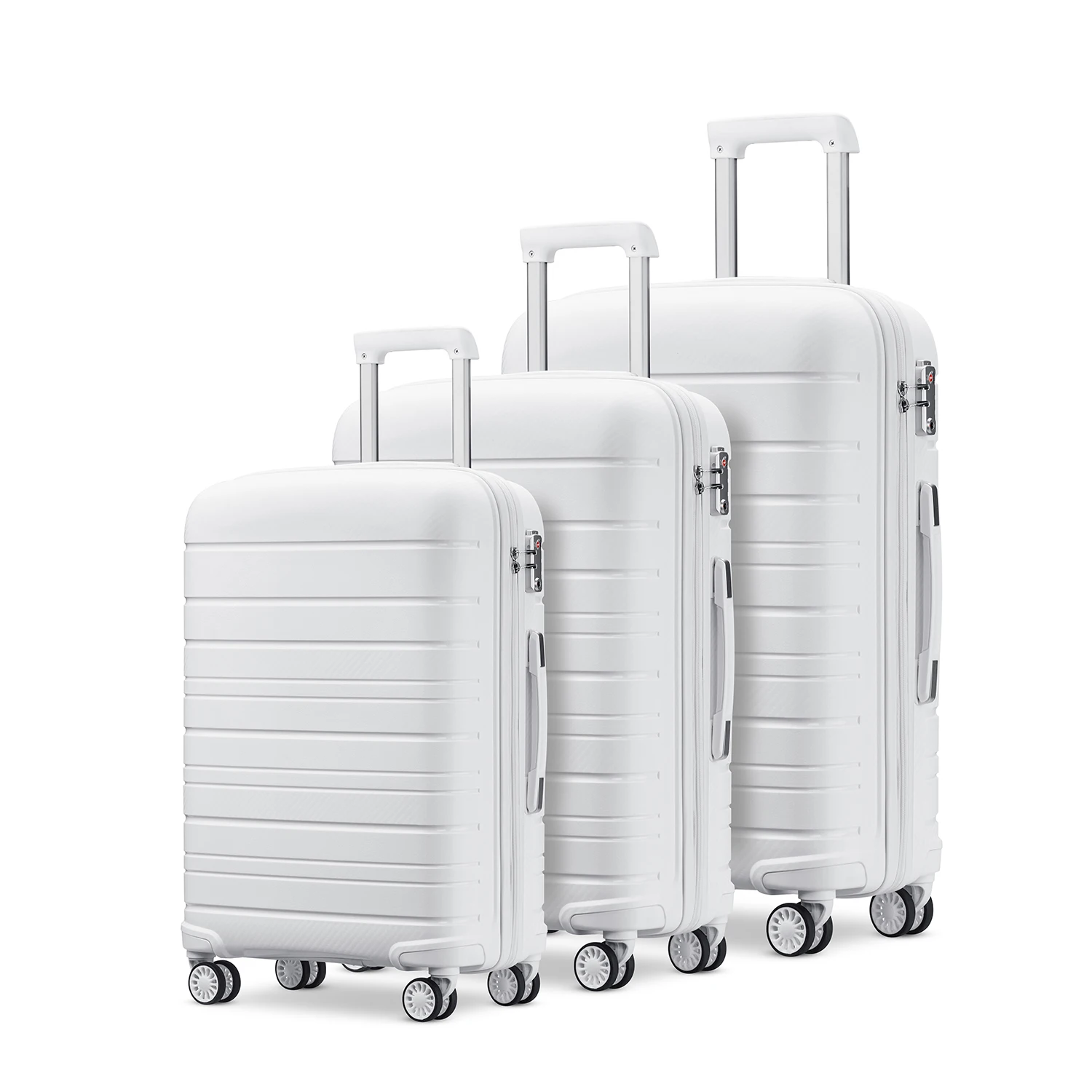 2022 New 3 Piece Suitcase Custom Logo Trolley Case Hard Case PP Luggage