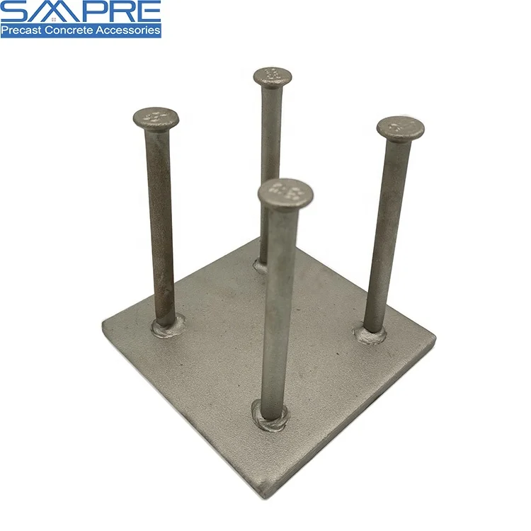 Customize Carbon Steel Nonstandard Precast Concrete Girder Beam Railway Project embedded Parts Plates