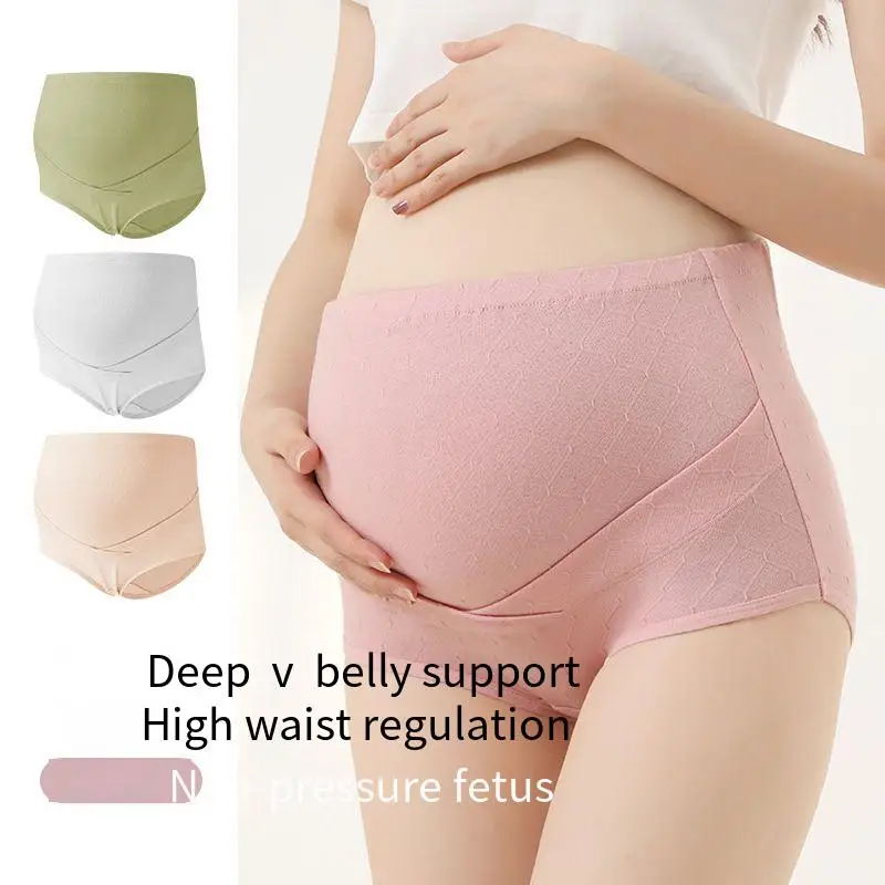 Fashion Design Maternity Panties Underwear Cotton Pregnant Women Diamond Shaped Breathable And Comfortable Maternity Panties