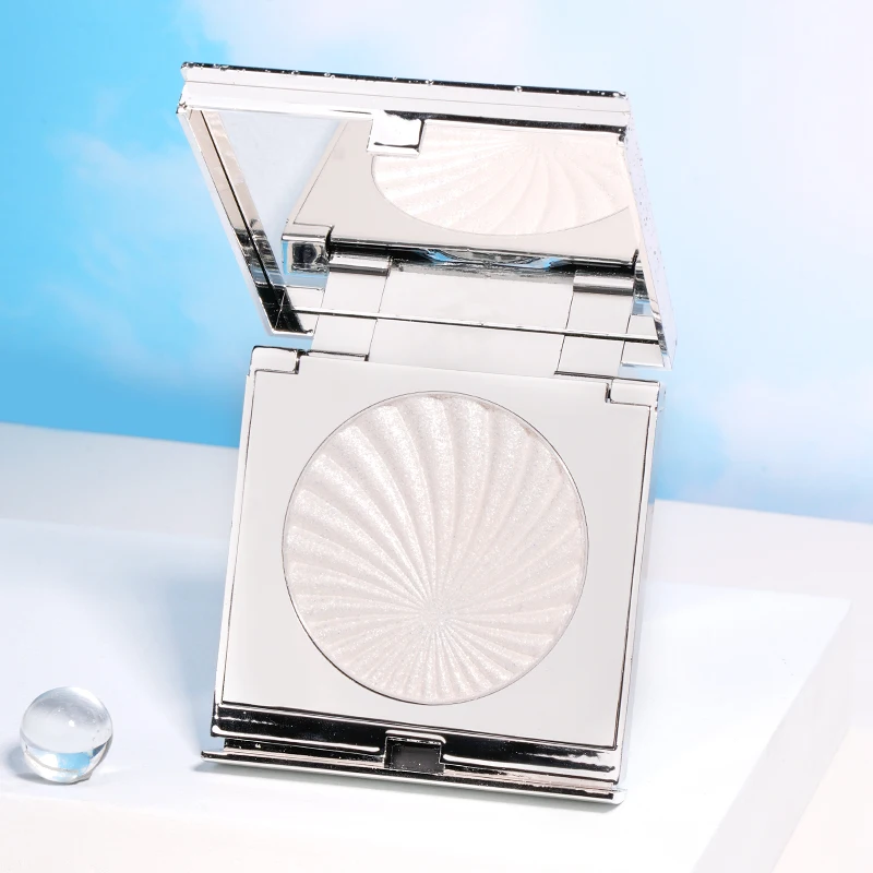 private  label No Logo face make up highlight palette diamond light baked shimmer glitter  highlighter