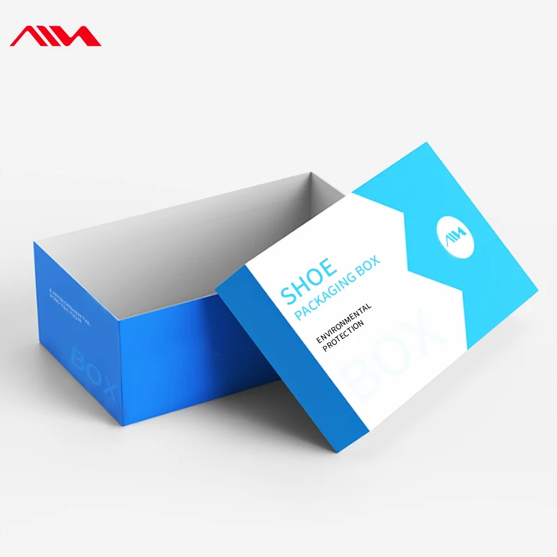 High Quality Cardboard Shoe Gift Empty Black Shoe Box Packaging Custom Shoe Boxes Clothing Packaging Socks Box Square Accept