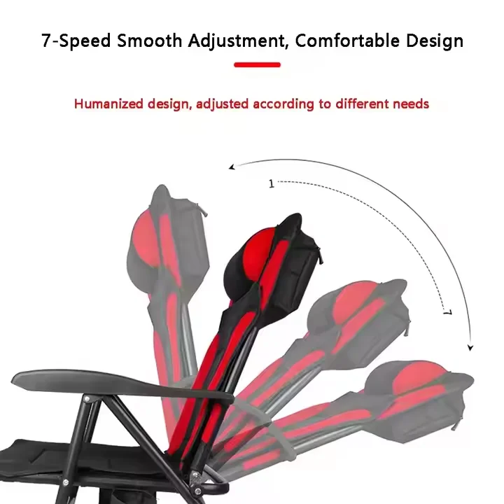 European-Style All Terrain Multifunctional Fishing Chair Foldable Portable Thickened Reclining Platform for Outdoor Use