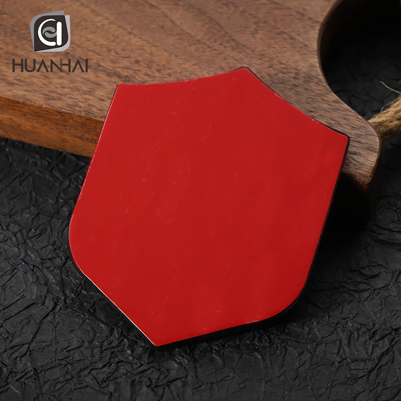 Germany brand 2D logo letter engraved antique bronze custom metal logo labels