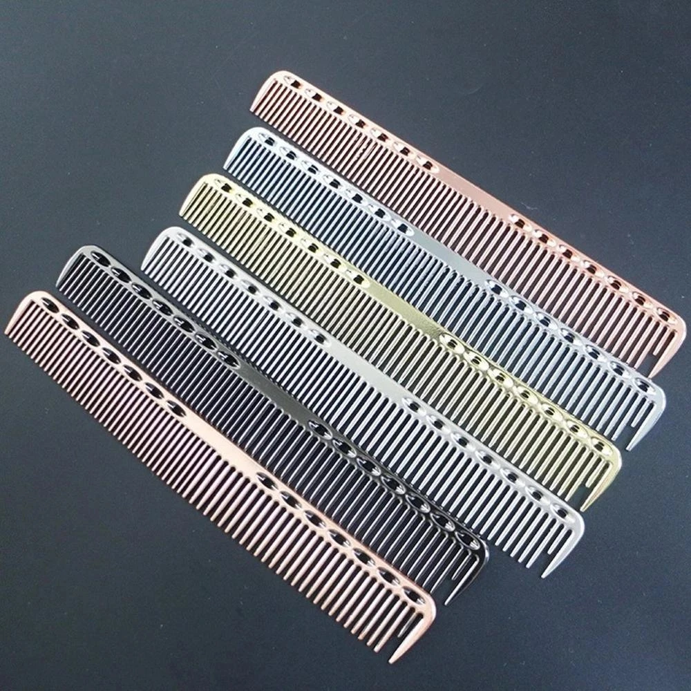 High Quality Ultra Thin Hairdressing Anti-static Durable Space Aluminum Barber Comb