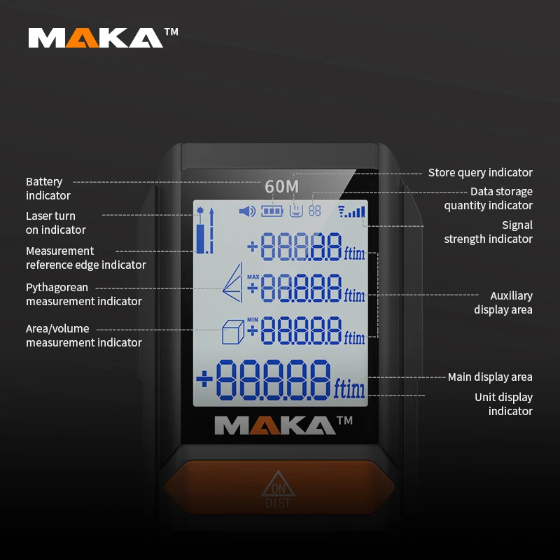 New design digital laser measuring rangefinder for instrument, measuring laser rangefinder