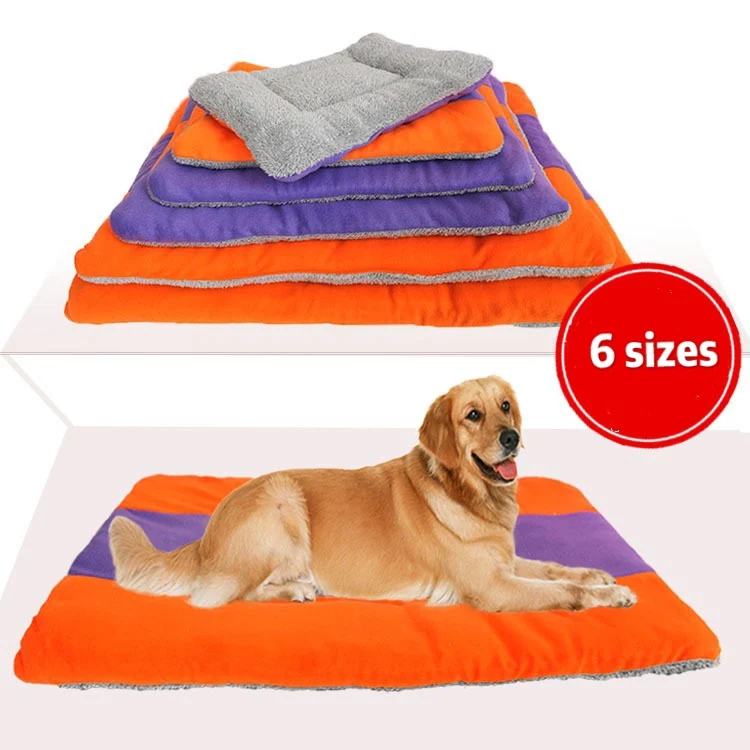 
fashion contrast color padded polar fleece pet met and pad 