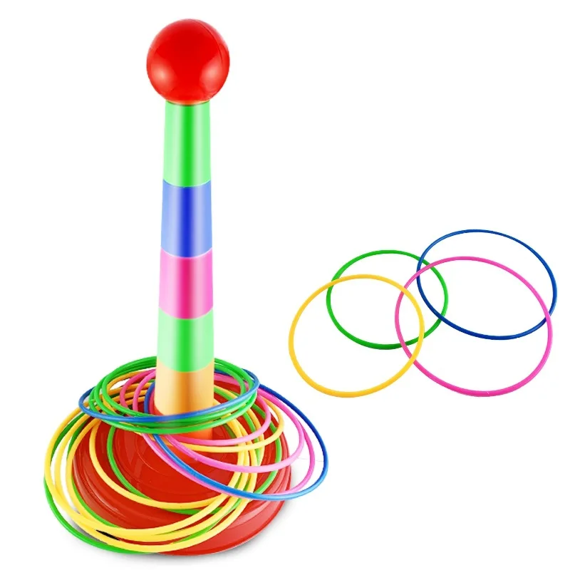Children Ring Toss Toys Parent-child Interaction Indoor and Outdoor Puzzle Ring Kindergarten Competition Game Booth Halloween