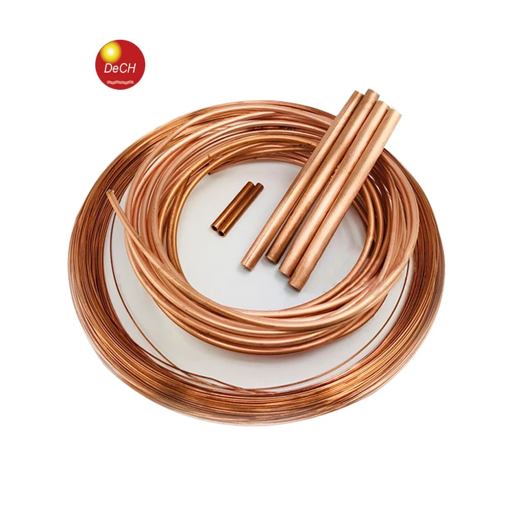 Factory Supply Air Conditioner Copper Pipe 6.35mm 1/4 Inch Copper Tube