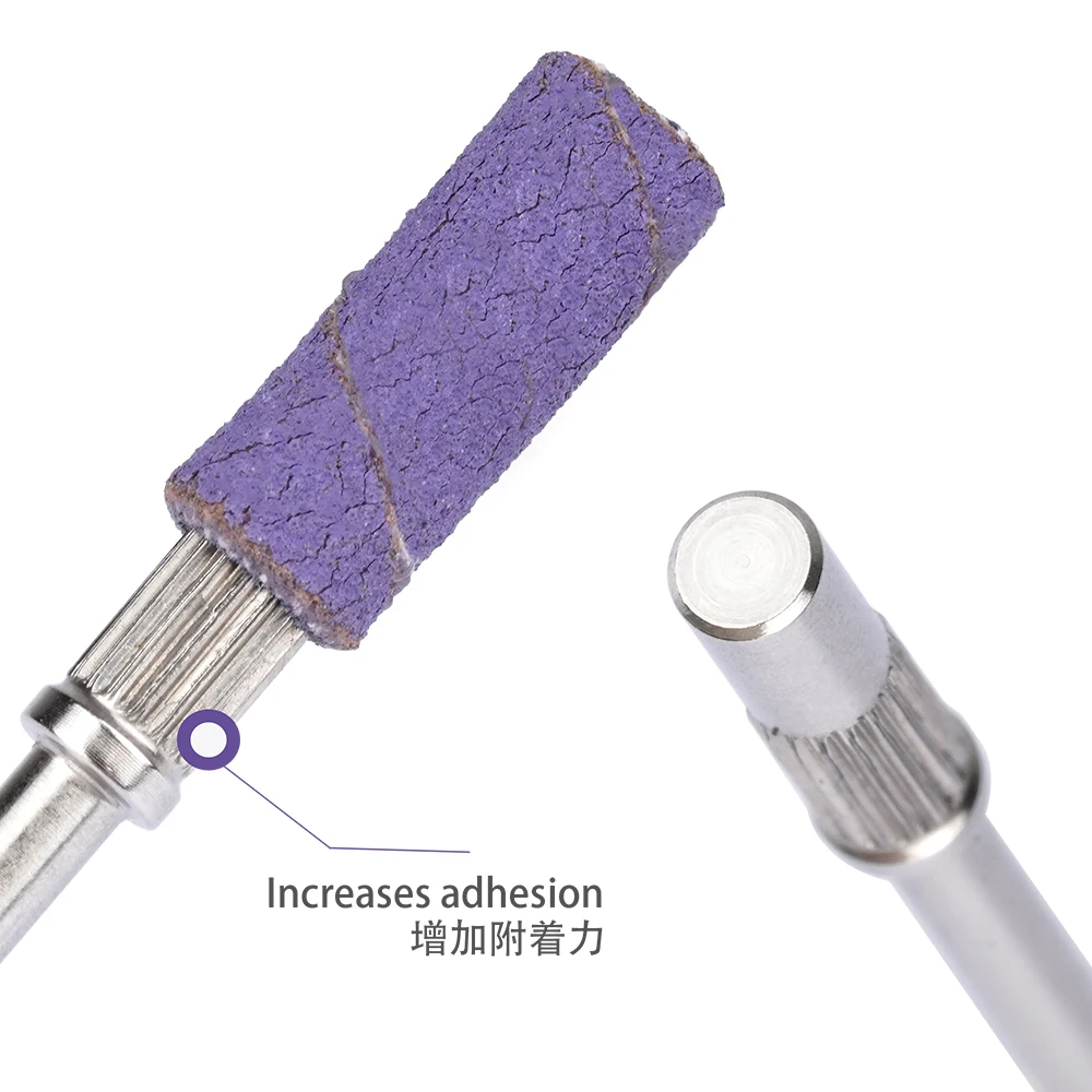 Nail Surface Polishing 3.0mm Mini Sanding Band Mandrel Nature Manicure Sanding Ring Shaft Easy Wear Off Manicure Sander Mandrel