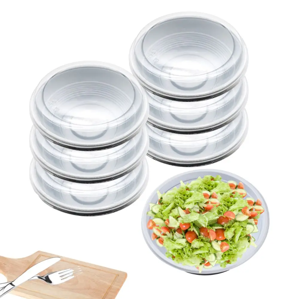 Manufacturer Wholesale 650ML Disposable Food Grade Microwavable Takeaway Food Packaging Salad Bowl