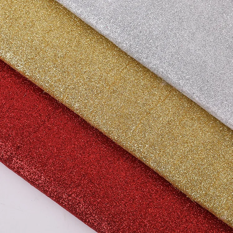 Free Examples of Non Woven Fabrics Shiny 100% Polypropylene Glitter Nonwoven Fabric
