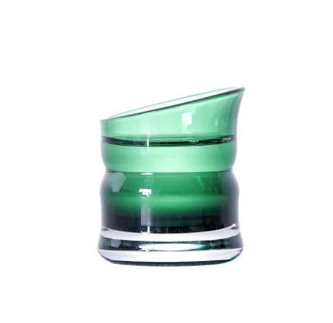 Japanese style creative glass bamboo cup color cup wine glass