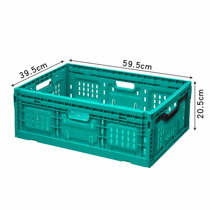 High Quality Cheap Plastic Collapsible Transporting Box Crates Folding Industrial Box