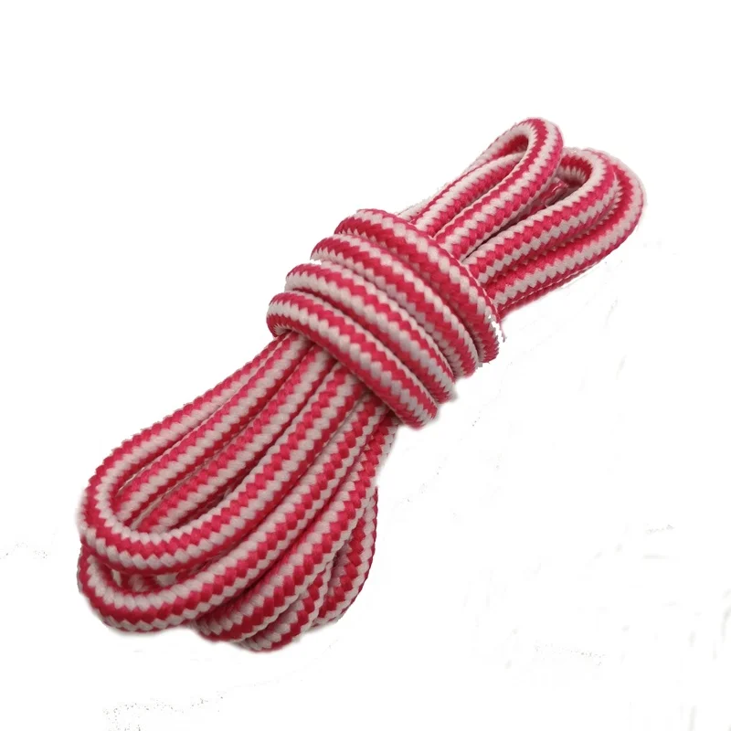 Professional supplier shoe laces hiking boot rope polyester stripe shoelaces