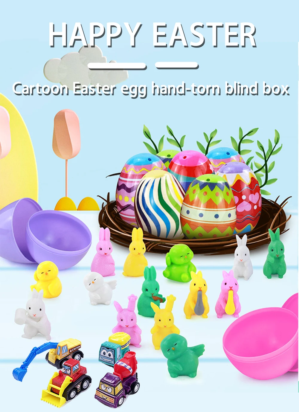 Walcold Factory Colour Plastic Surprise Eggs - Fill With Easter Hunt Gifts And Chocolate By Easter
