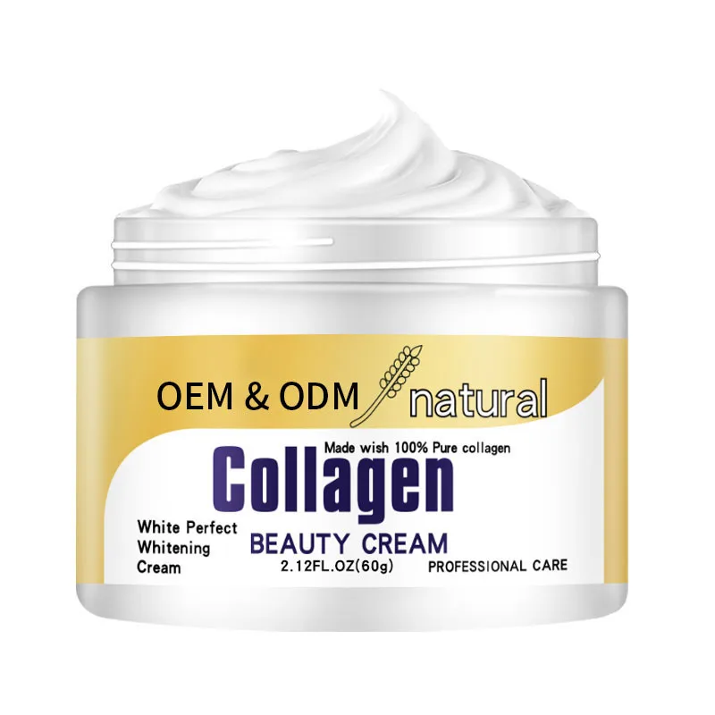 Private Label 100% Pure Collagen Anti-Aging Wrinkle Remover Whitening Elastin Face Cream