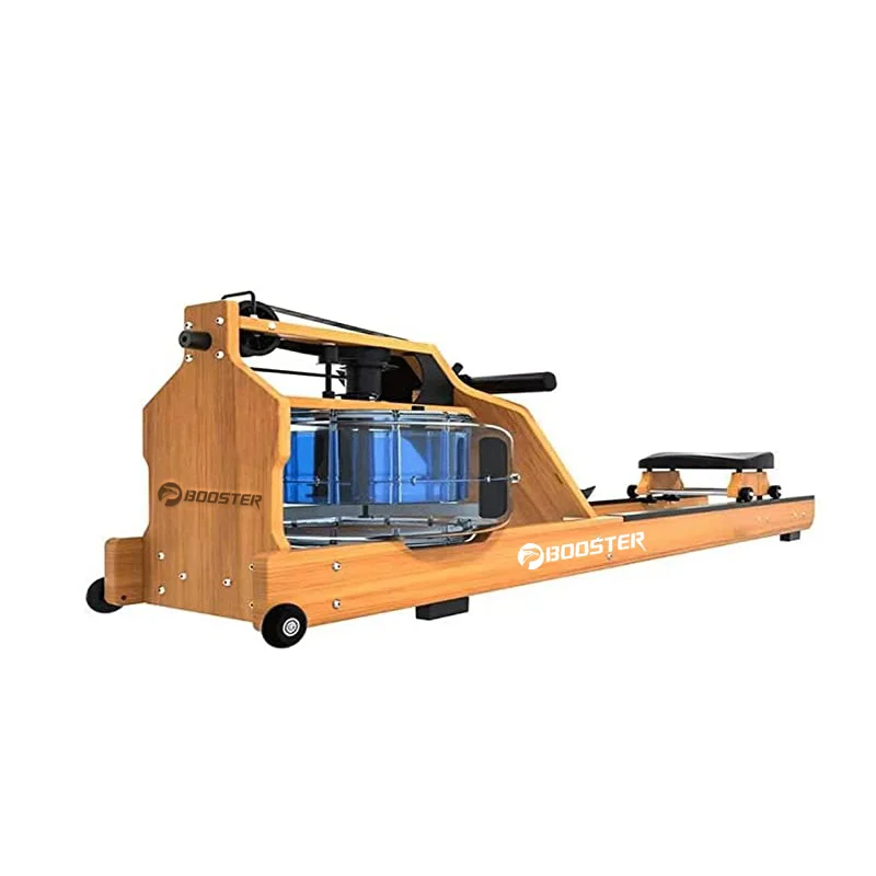 
Gym Cardio Fitness Trainer Wood Frame Water Resistance rower Foldable Rowing Machine 