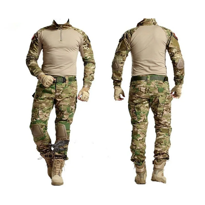 High Quality Multicolor Camouflage Frog Tactical Clothing Tactical Trousers Dress Tactical Uniforms