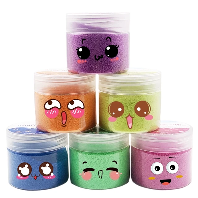 Best selling custom water magic sand with bottle colored sand art for kids playing DIY fun toys
