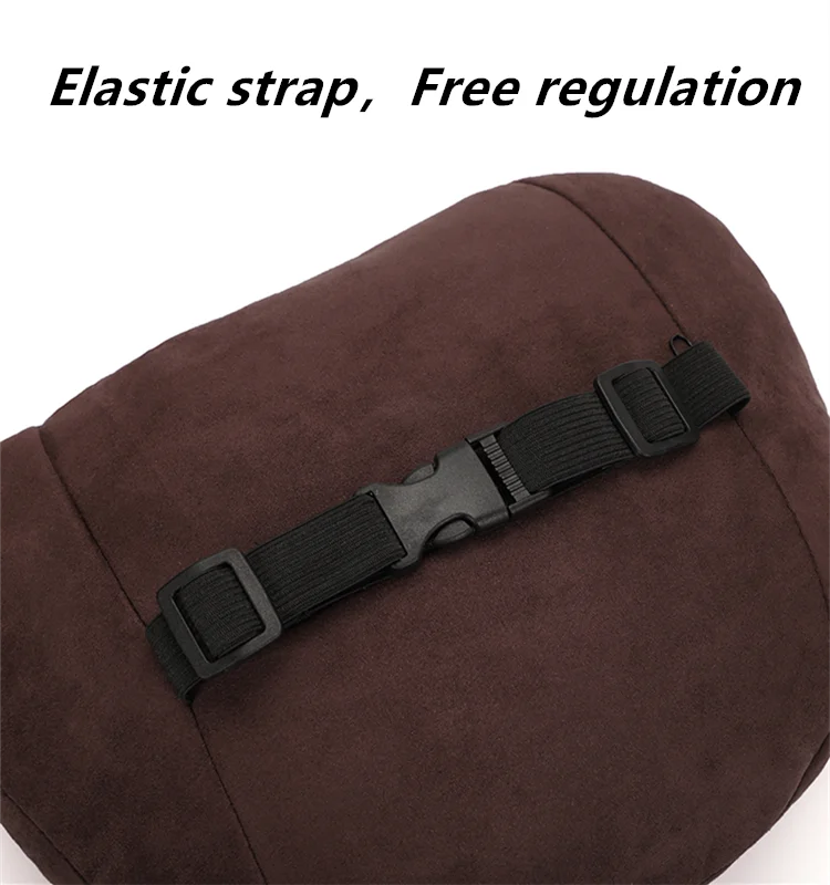 Black Automobile Headrest Pillow Pillow Cushion Absorbs moisture, breathes air, absorbs shock and protects neck headrest.
