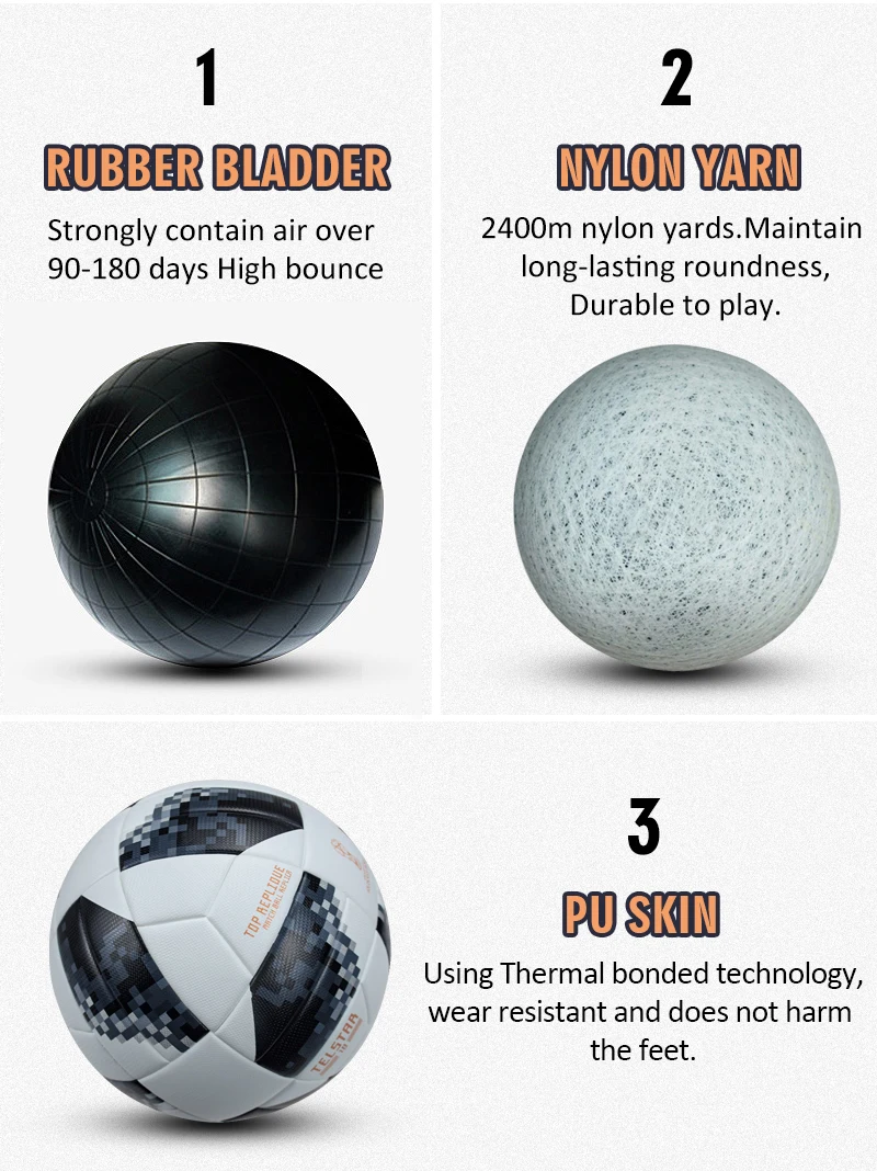 High Quality Explosive goods Size 5 PU Thermal bonding Football High elasticity Soccer Ball For Match /Training with Good price