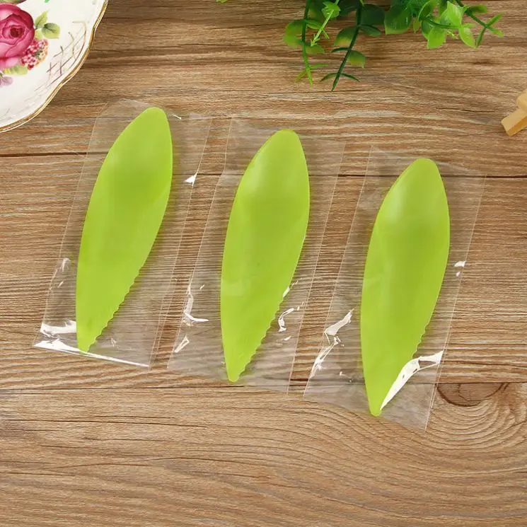 Kiwi spoon fruit scoop Biodegradable colored ice cream frozen yogurt spoon factory direct sales