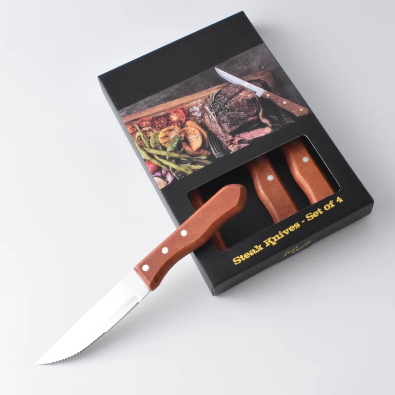 Stainless Steel Steak Knife Sets 4.5 Inch Home Kitchen 4 Pieces Set