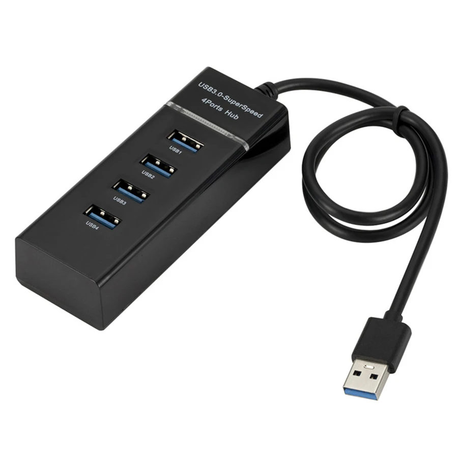 High Speed USB 3.0 HUB Super Fast 4 Ports USB 3.0 HUB Splitter for PS4 Slim/Pro Computer Laptop PC High Quality USB HUB