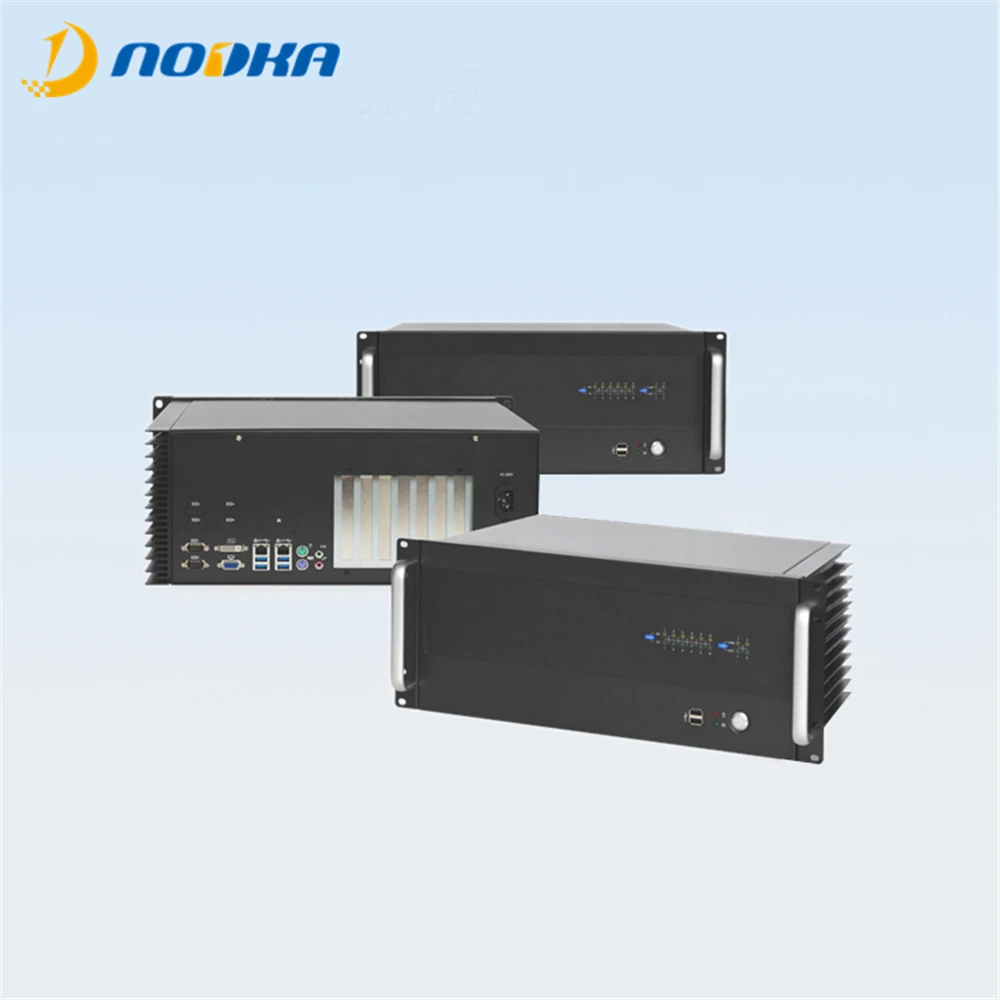 Fanless design 500W 4U industrial PC Computer Rack Mount LGA1155 i3 i5 i7 CPU support 2 PCIe 3.5 inch SATA