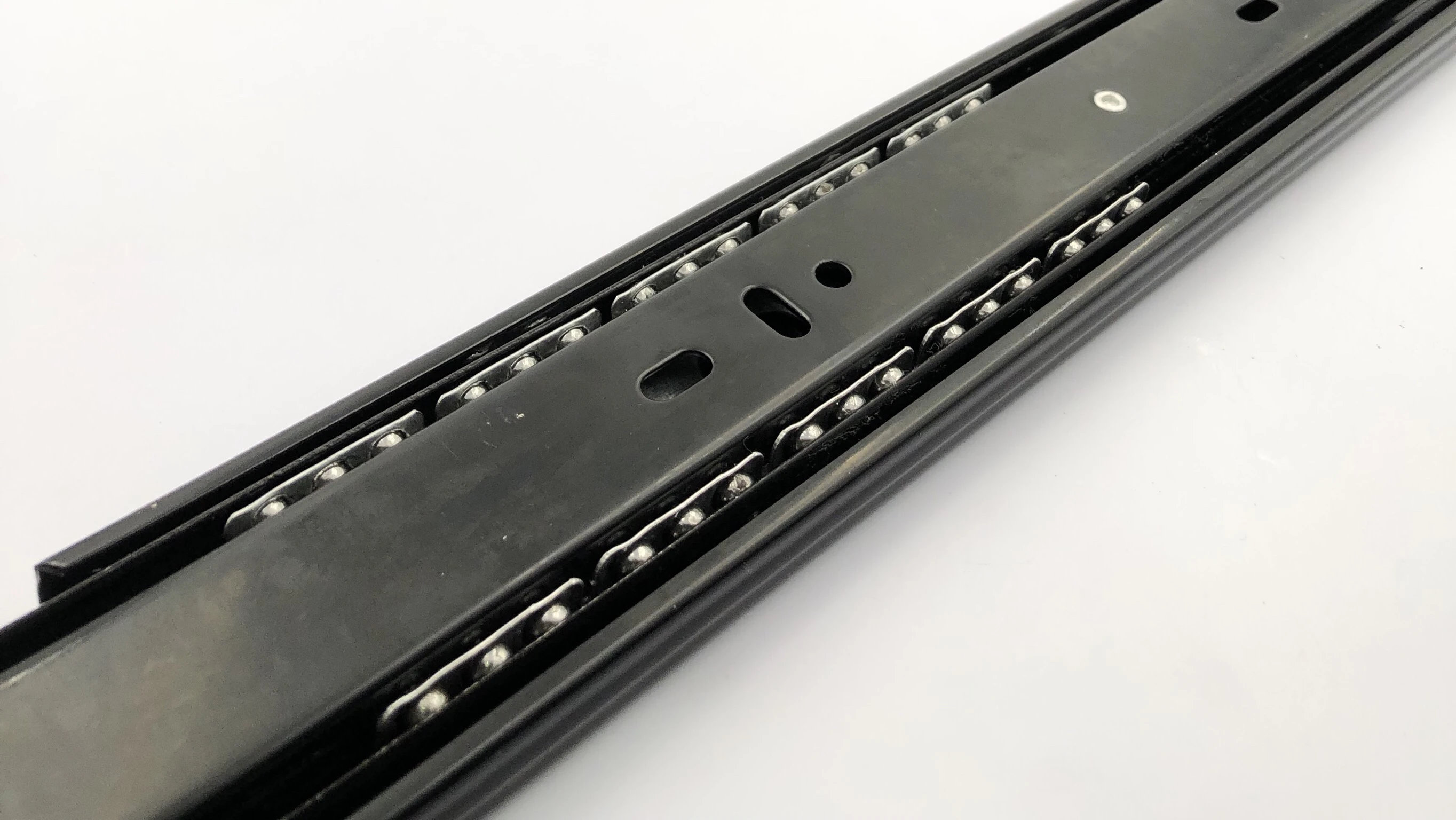 Custom 3 Folding Metal Heavy Duty Drawer Guide Concealed Cabinet Furniture Rails Cheap Push Open Ball Bearing Slides Rail