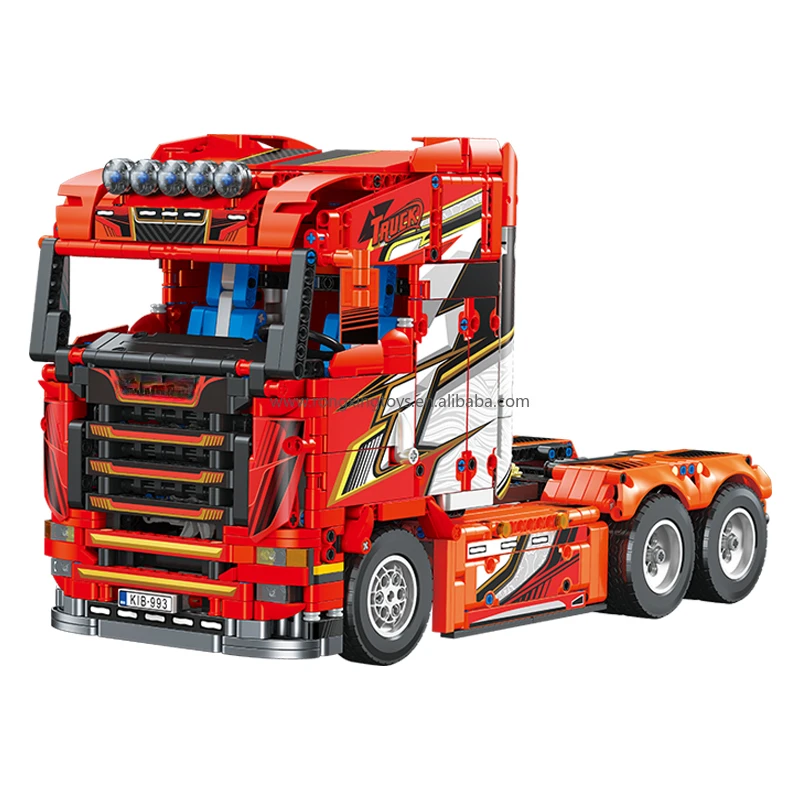 Jie Star jjj9070 новая двойная версия Rc трактор инженер кирпич для взрослых мальчиков тяжелый грузовик игрушки 1708 шт. строительные блоки Наборы