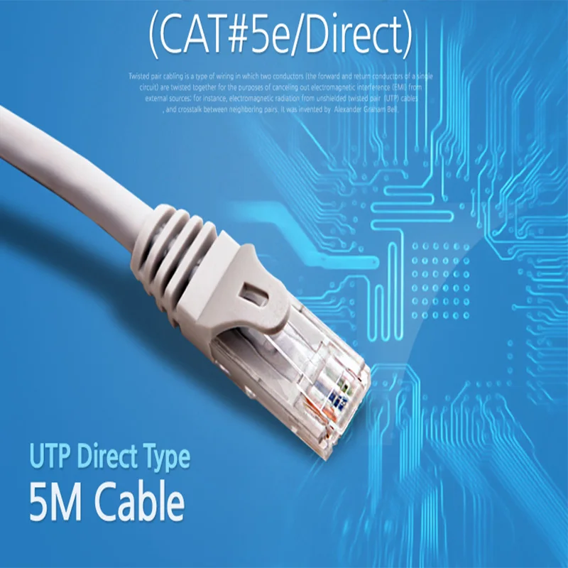 
Manufacturers selling 5M Patch Core CAT.5e high quality and durable network cable 