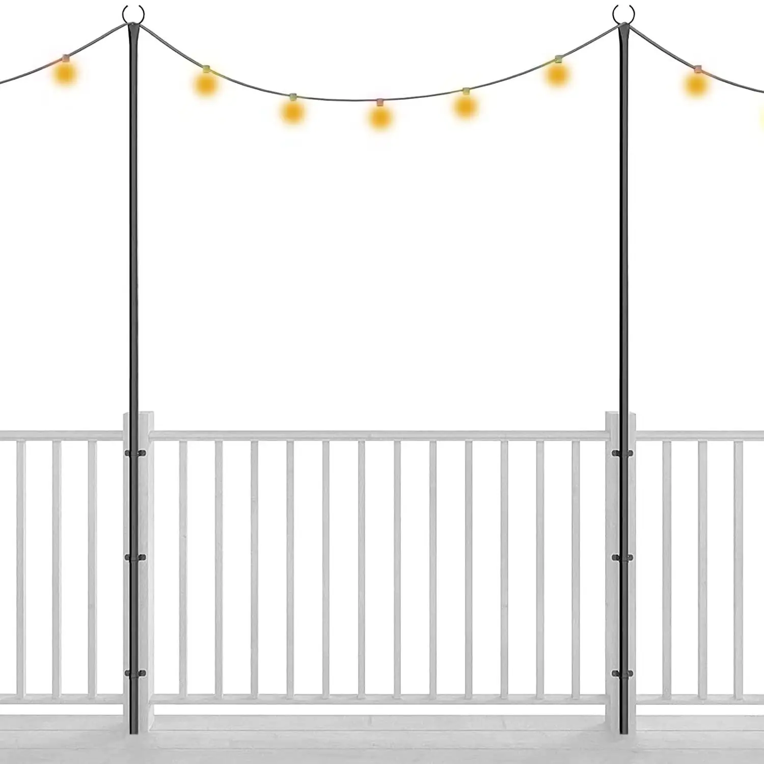 Garden Light Pole Decorative Holiday String Light Poles Outdoors Light Pole