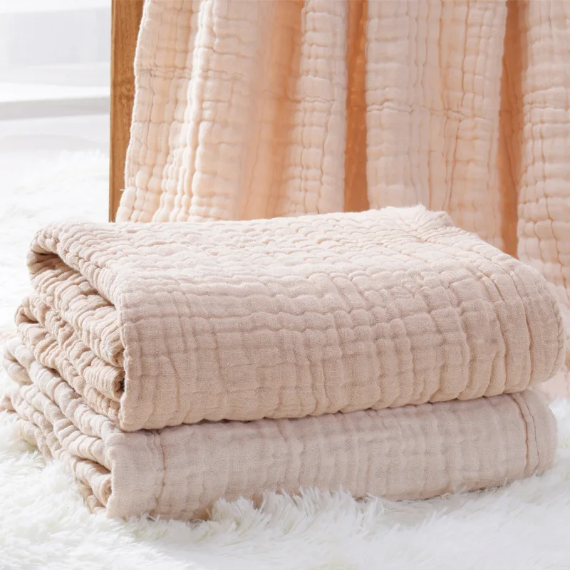 Ready To Ship Wholesale Swaddle Blankets Muslin Bamboo Cotton Throw Baby Blanket