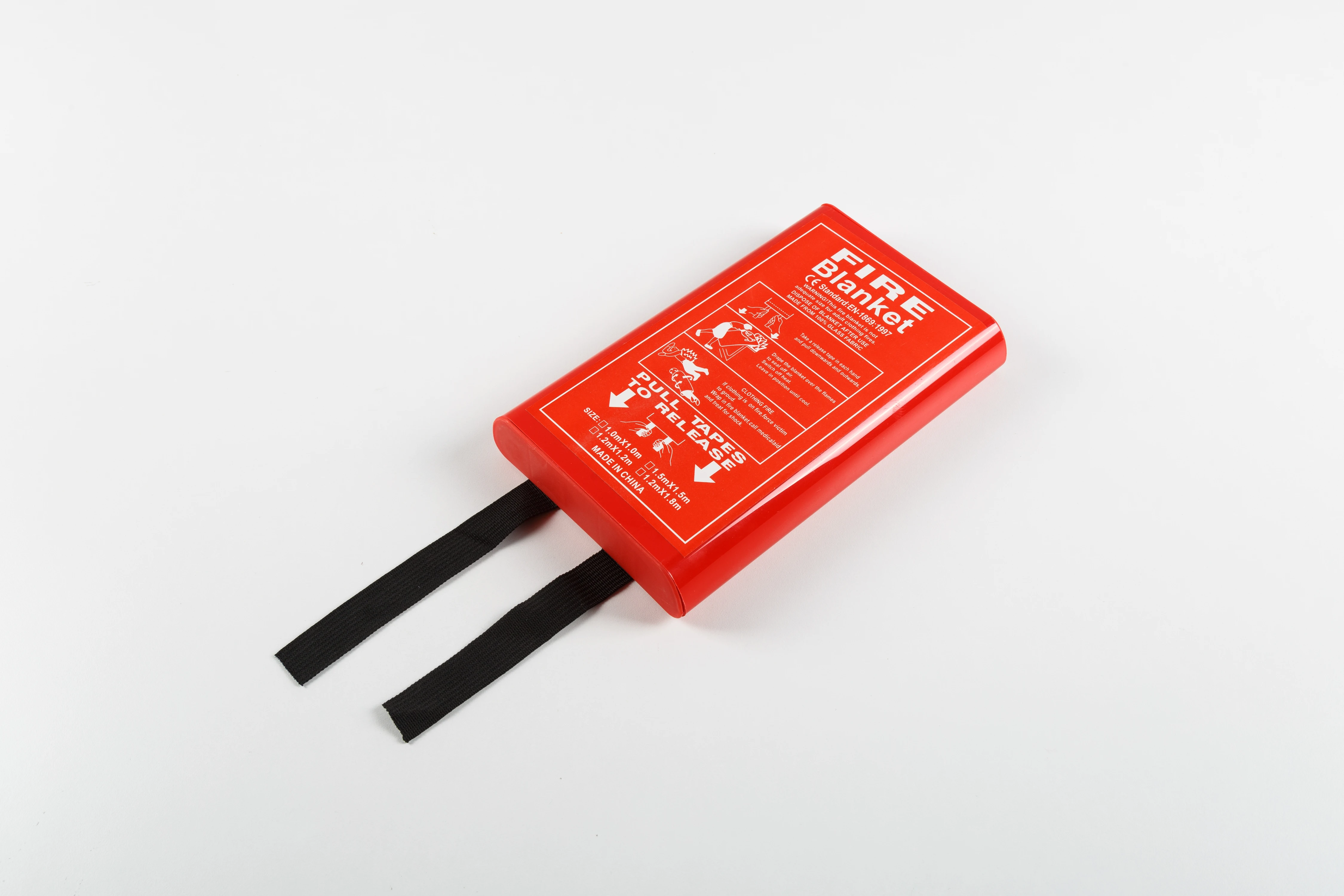 
1.8x1.8m fiber glass emergency anti fire blanket specification price for sale with PVC box 