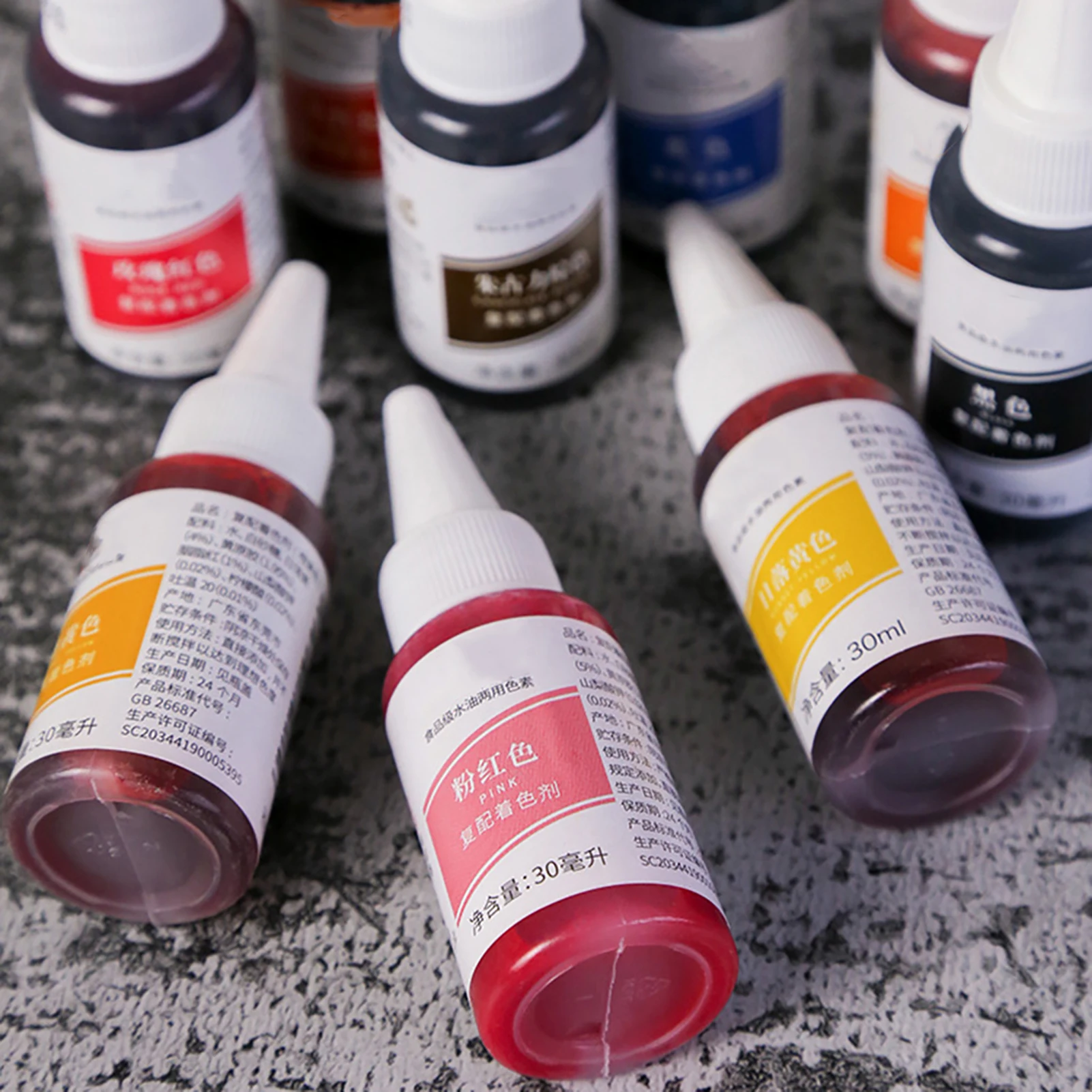 Coloring Gel Series- Food Coloring Set of 36-colors Edible Food Coloring Liquid Professional Manufacturer for Frosting