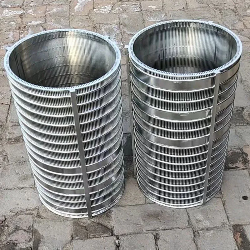 Water Well Filtration and Fluidity Stainless Steel Wedge Wire Screen Filter Tube with Motor for rotary drum