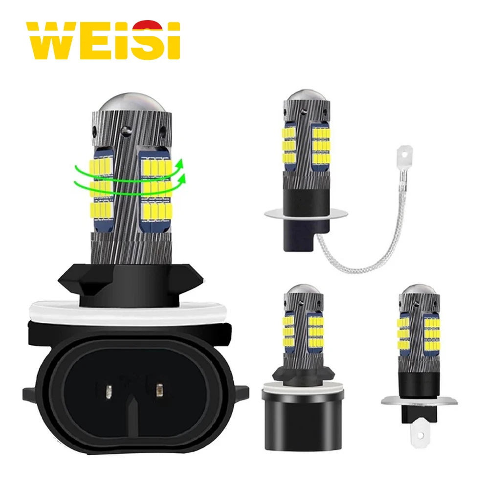 H3 H1 881 880 Led fog light bulbs 2016 42SMD 12V 6000k Automobile DRL Daytime Running Lights Fog Lamps 881 880 H3 H1