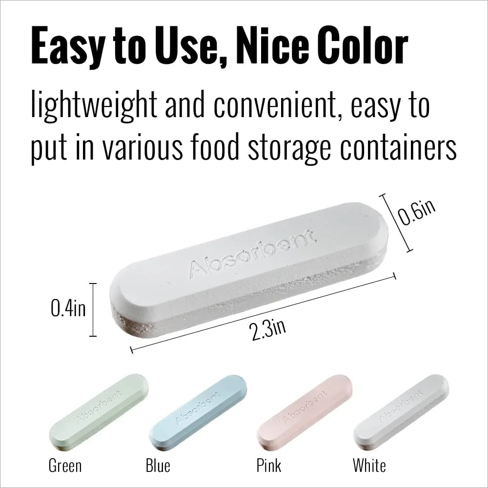 Natural Diatomite Drying Strip Food Safty and Reusable Desiccant Packs Hygroscopic and moisture for Food or Pet Food Storage