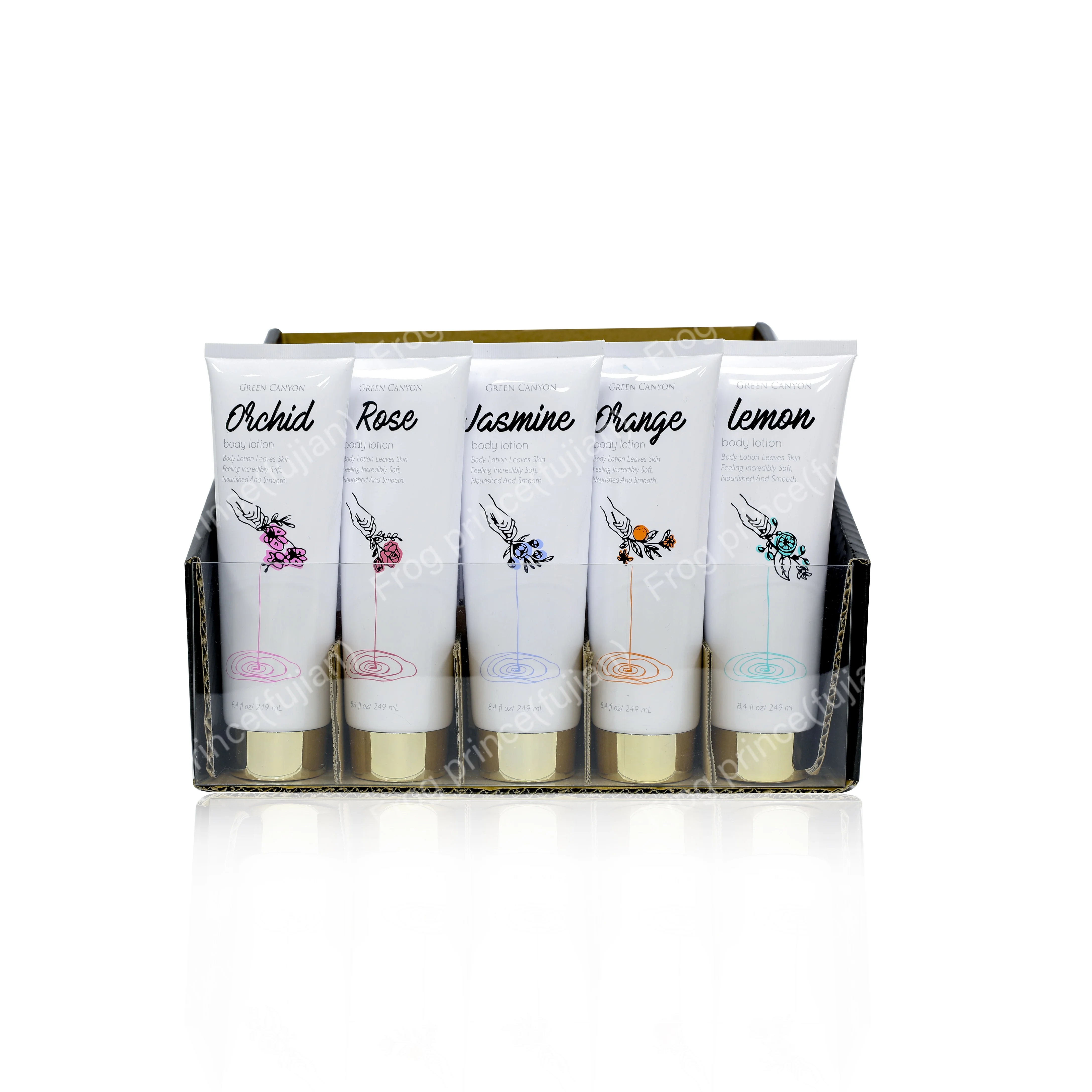 wholesales hot selling 249ml  metal finished cap moisture lotion cream body skin care products