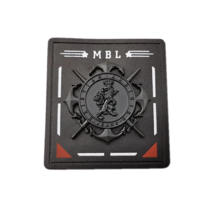 Custom pu leather patch label tags for clothing