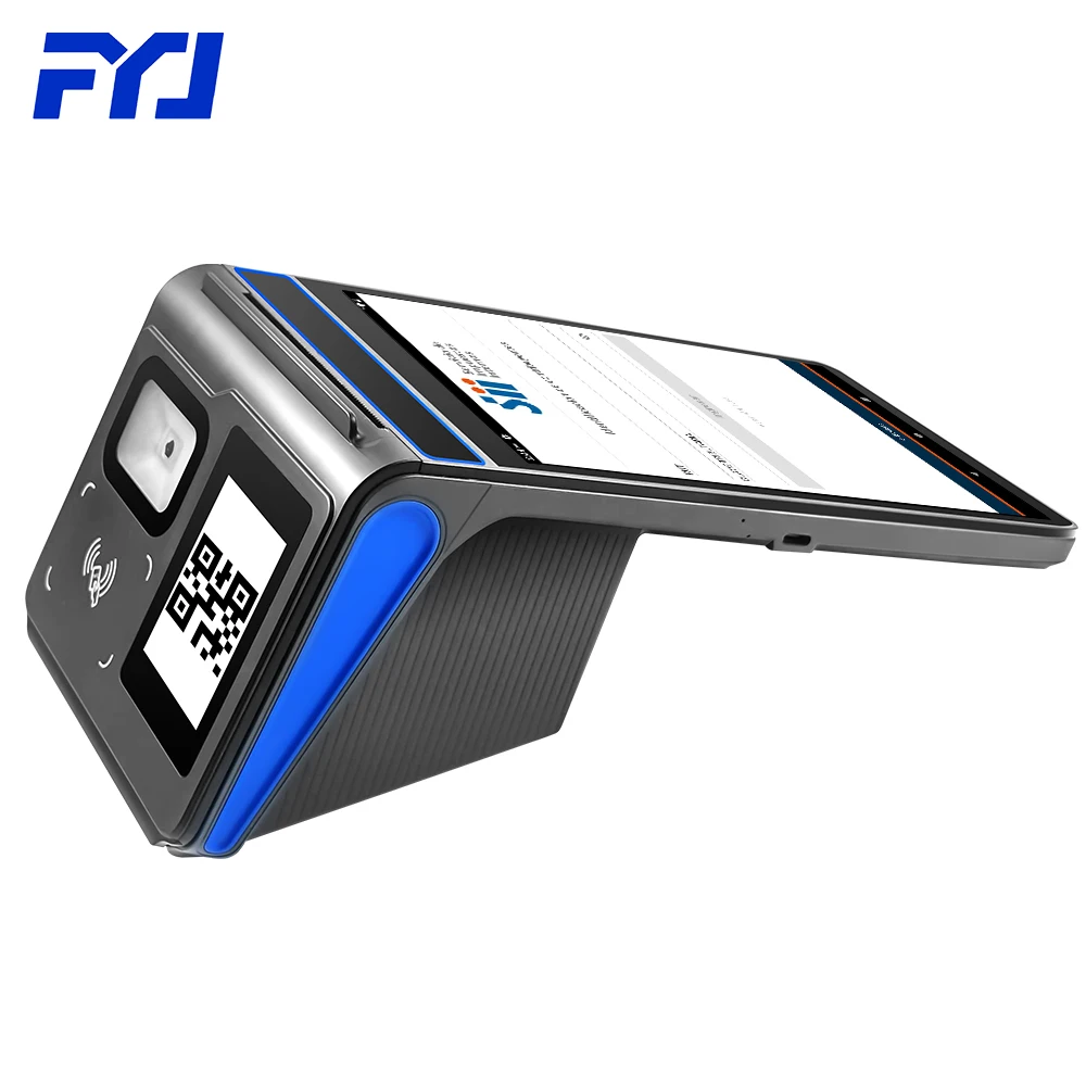 FYJ F1-88 8-дюймовый Android 12 сенсорный экран портативный мини PDA POS терминал системы все-в-одном мобильный розничный магазин кассовый аппарат