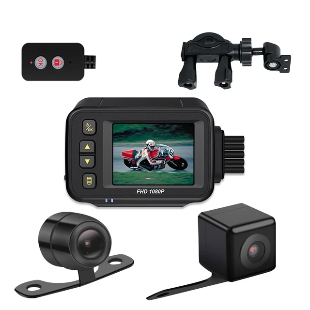 Cheap Dual camera Motorcycle Dash Cam Waterproof dvr for motorcycle