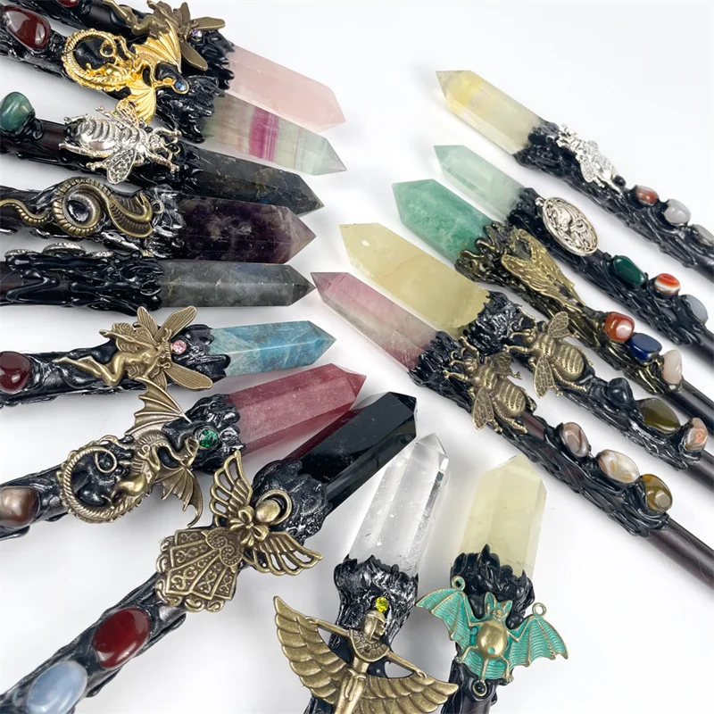 Wholesale  Natural Crystals Healing Stones Crystal magic wand  For gift