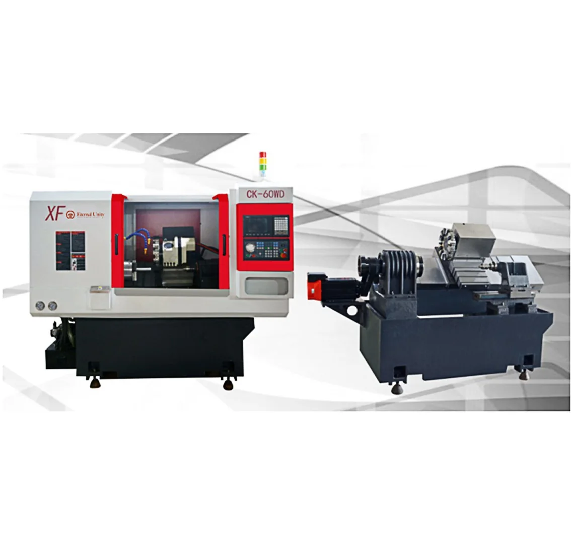 Factory Sale Automatic Hydraulic Power Slant Bed Lathe Cnc Machine Torno Cnc High Precision Mini Lathe CK46DW